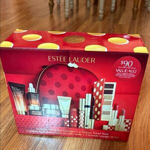 Estee Lauder Red and Gold Bath & Body Collection